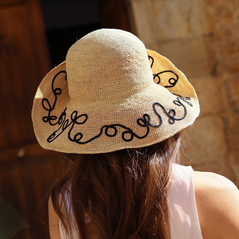 Raffia-Style Woven Hat (Winni), Natural, one-size | VIVAIA