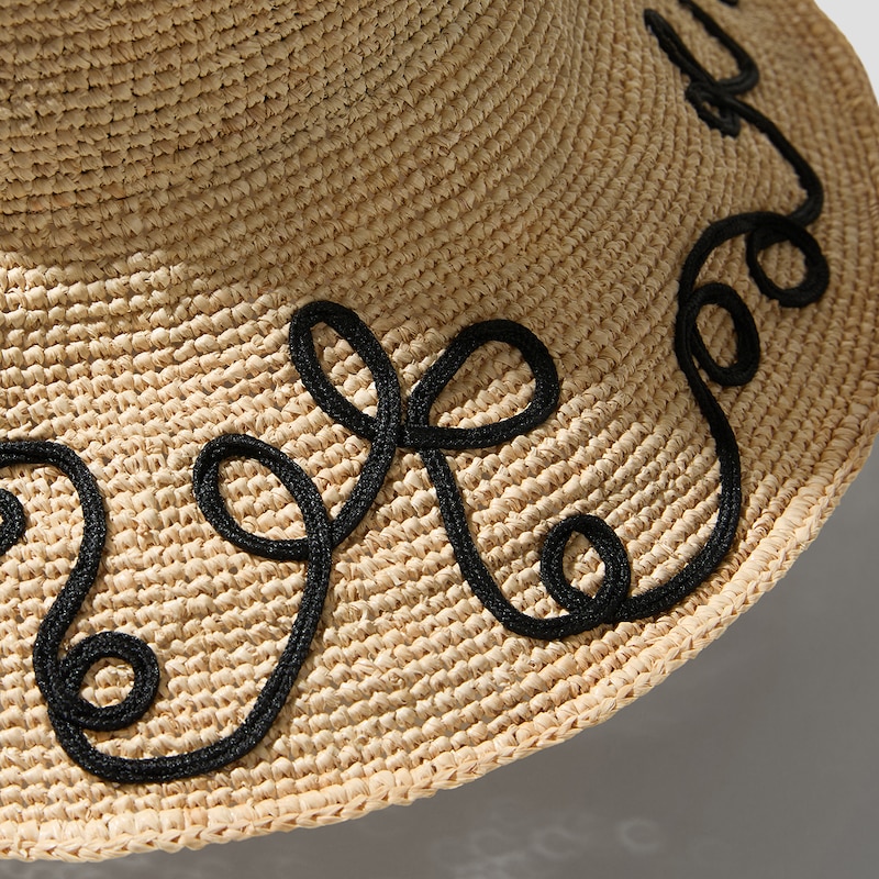 Raffia-Style Woven Hat (Winni), Natural, one-size | VIVAIA