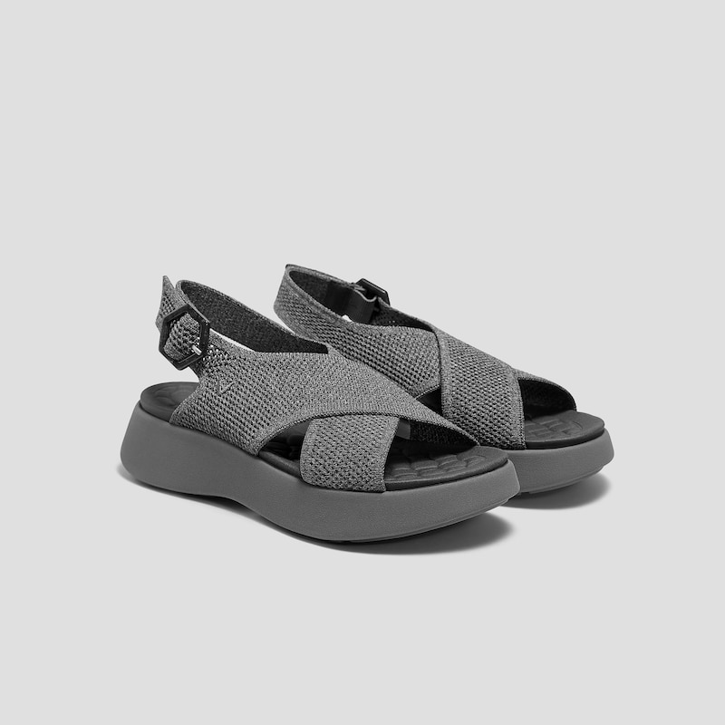 AdaptAll™ Walker Sandals (Kara), Rich Grey, EU39.5 | VIVAIA
