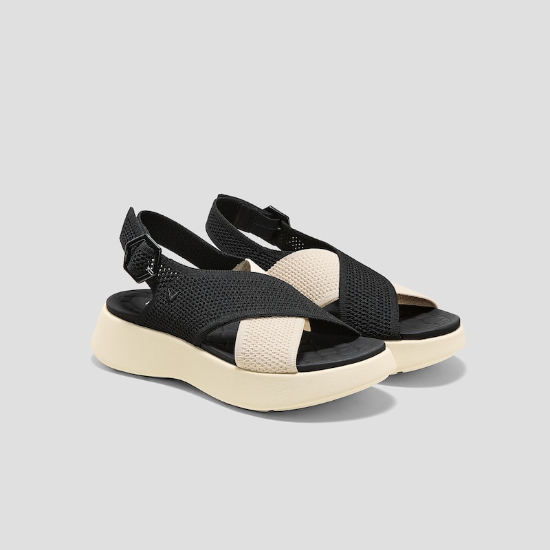 AdaptAll™ Walker Sandals (Kara), BLACK IVORY, EU35 | VIVAIA