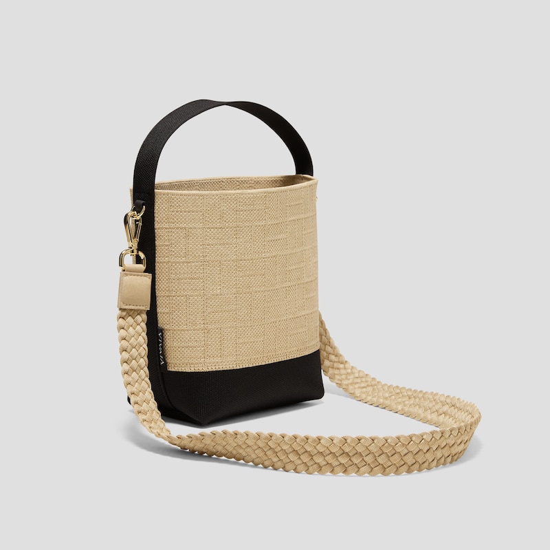 The Bucket Tote (Farreh), Nude Peach - BLACK, one-size | VIVAIA