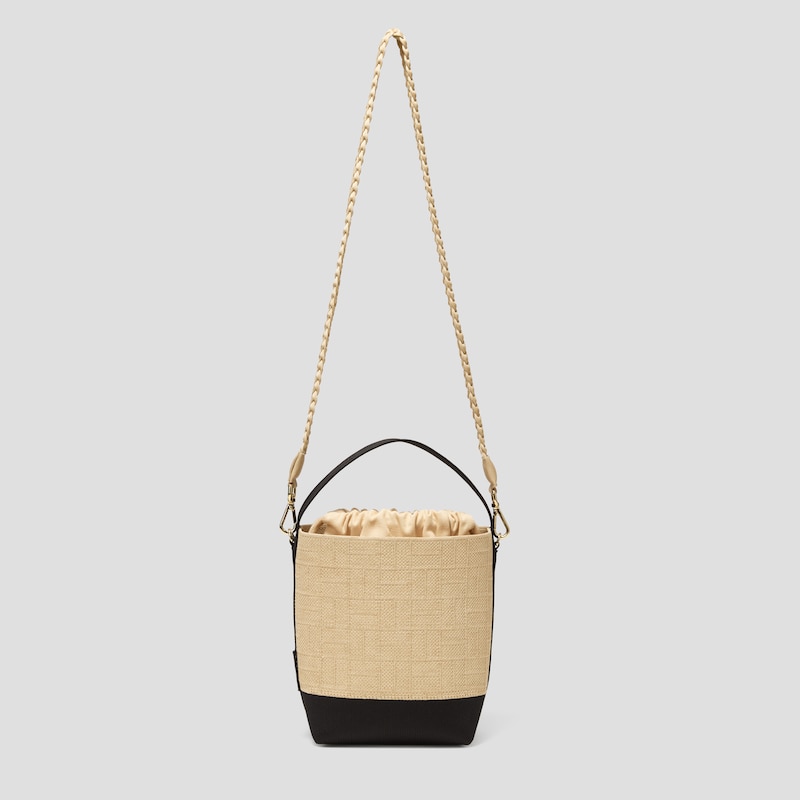 The Bucket Tote (Farreh), Nude Peach - BLACK, one-size | VIVAIA