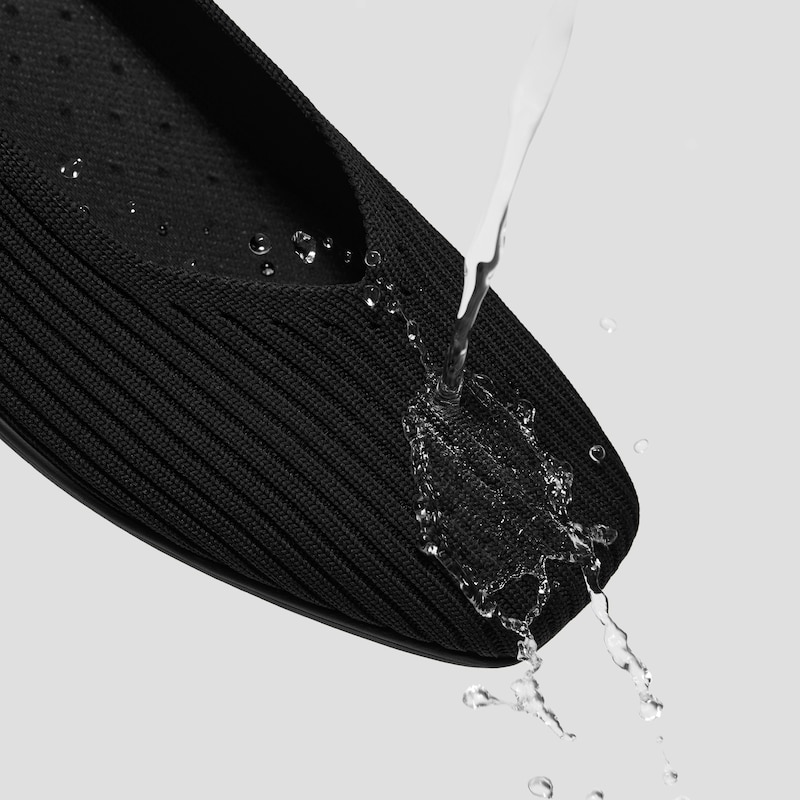 Margot™ Lightweight Square-Toe Flats (Margot™ Walker Air), Black, EU40.5 | VIVAIA