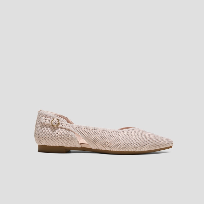 D'Orsay-Ballerinas mit spitzer Spitze (Malory), ROSE GOLD BRICKWORK, EU35 | VIVAIA