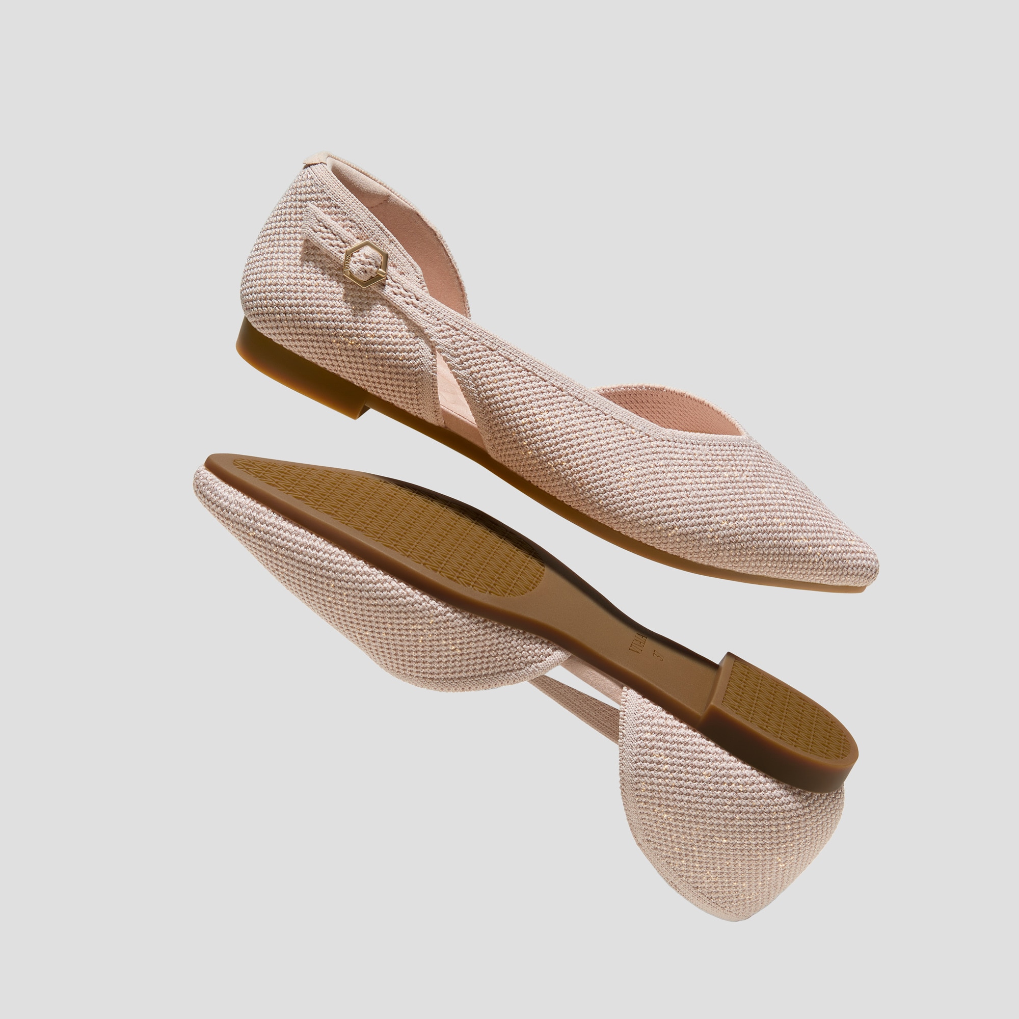D'Orsay-Ballerinas mit spitzer Spitze (Malory), ROSE GOLD