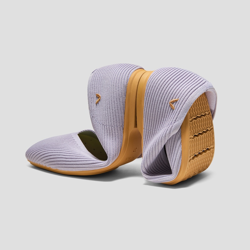 Square-Toe Margot V-Cut Flats (Margot 3.0), Light Violet, EU37.5 | VIVAIA