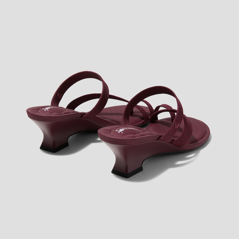 Round-Toe Toe Ring Sandals (Eden), PLUM, EU39 | VIVAIA