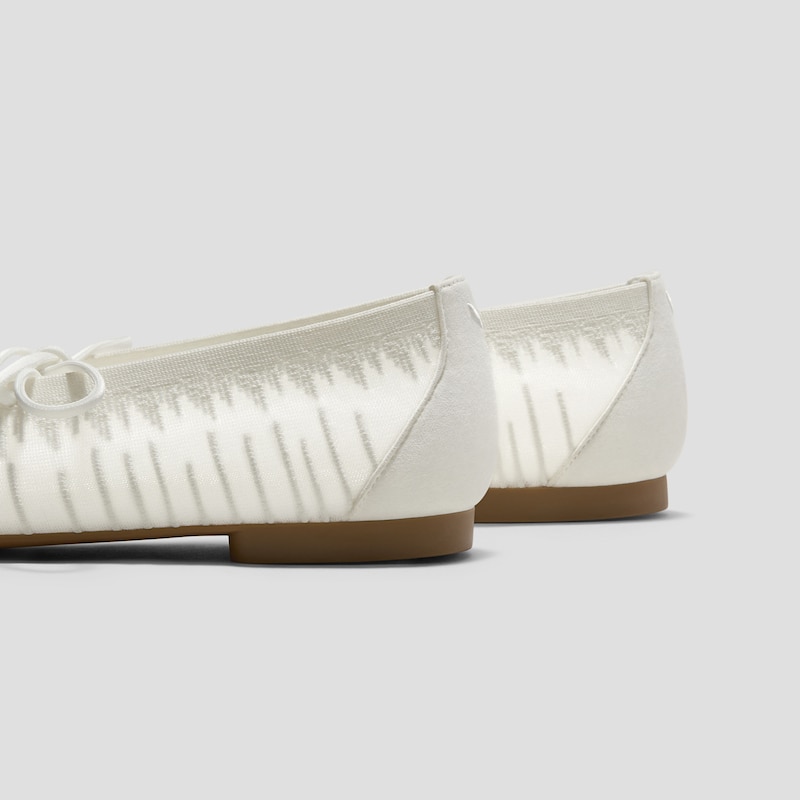 Square-Toe Lace-Up Mary Janes (Miley), White, EU36.5 | VIVAIA