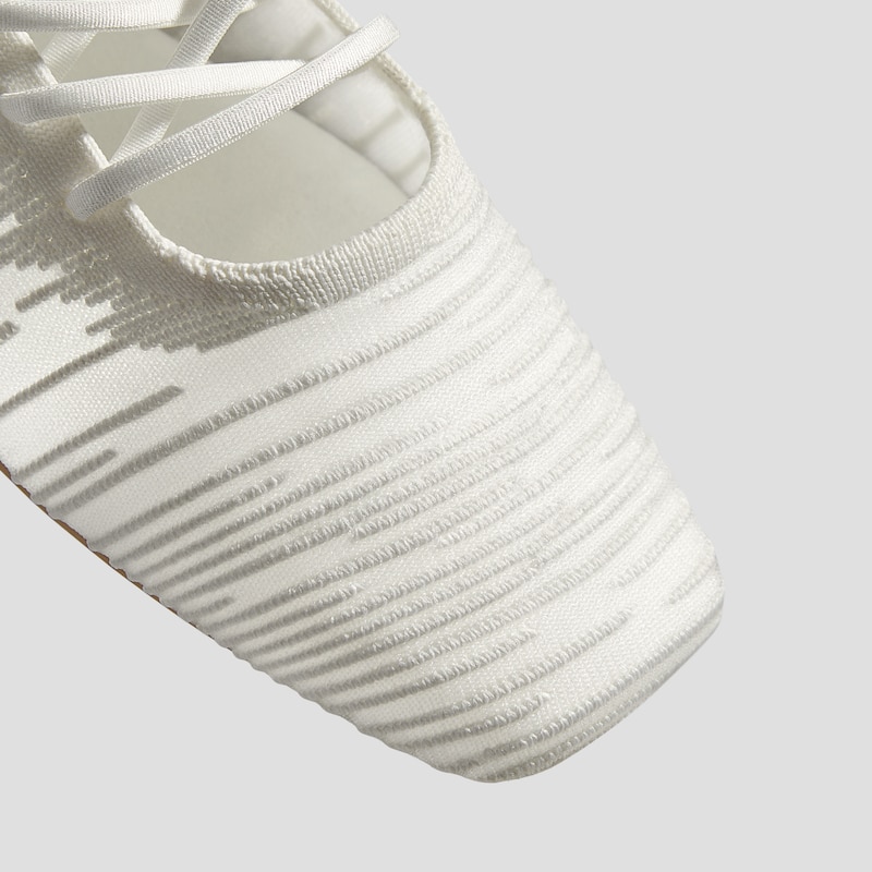 Square-Toe Lace-Up Mary Janes (Miley), White, EU36.5 | VIVAIA