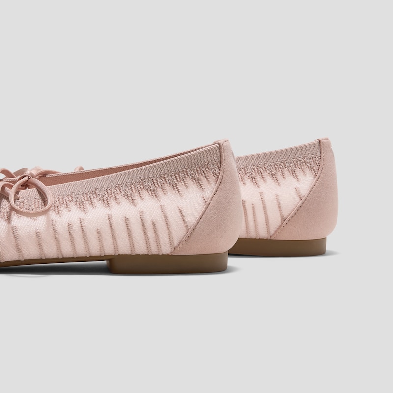 Square-Toe Lace-Up Mary Janes (Miley), BALLET BLUSH, EU35 | VIVAIA
