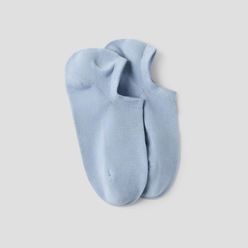 3-Pair No-Show Socks (Kira), SMOKY BLUE + NAVY + LIGHT GREY, one-size | VIVAIA