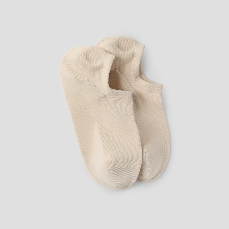 3-Pair No-Show Socks (Kira), ALMOND + WHITHE + LIGHT GREY, one-size | VIVAIA