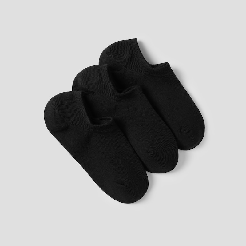 3-Pair No-Show Socks (Kira), Black, one-size | VIVAIA