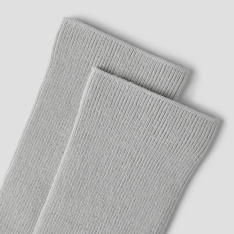 3-Pair Slouch Crew Socks (Keena), CARMINE + TAWNY + LIGHT GREY, one-size | VIVAIA