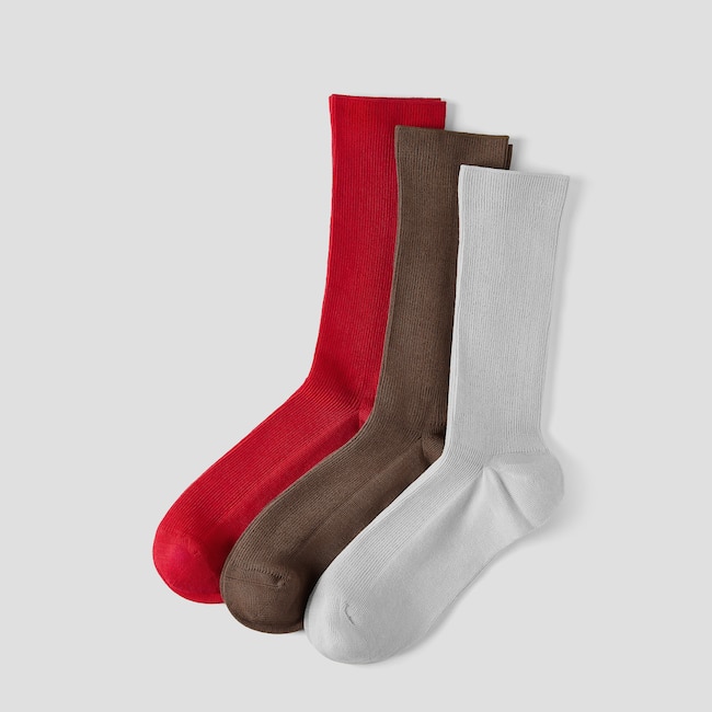 3-Pair Slouch Crew Socks (Keena)