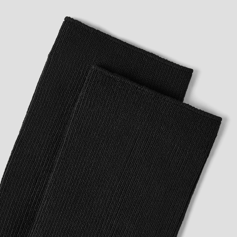 3-Pair Slouch Crew Socks (Keena), Black, one-size | VIVAIA