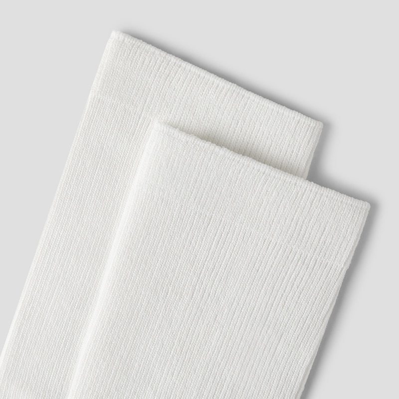 3-Pair Slouch Crew Socks (Keena), White, one-size | VIVAIA