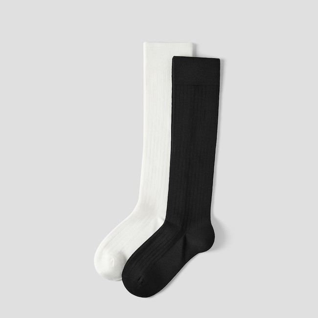 2-Pair Over-the-Calf Ribbed Socks (Luis)