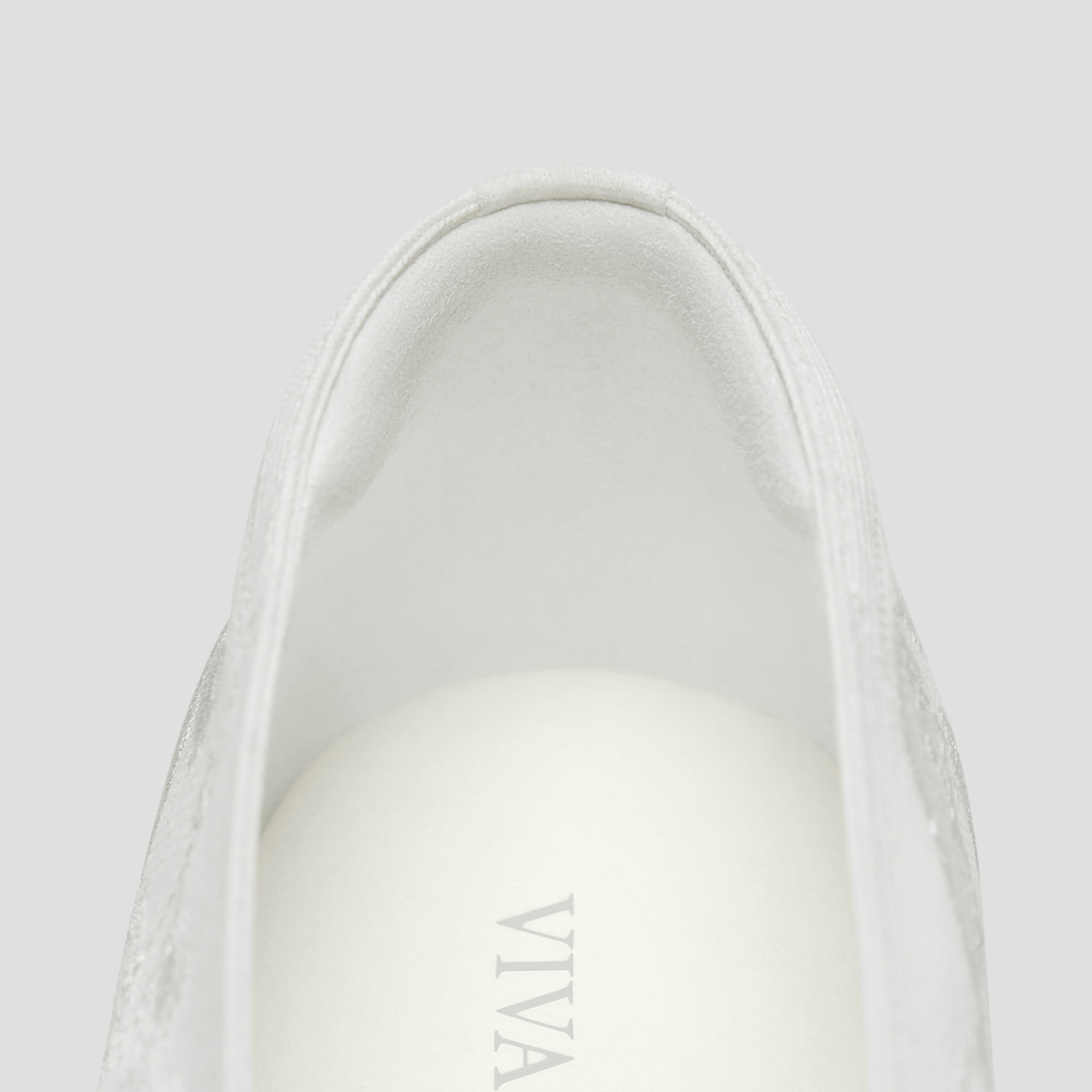 Square-Toe V-Cut Flats (Margot 3.0), WHITE LACE embroidery, EU35