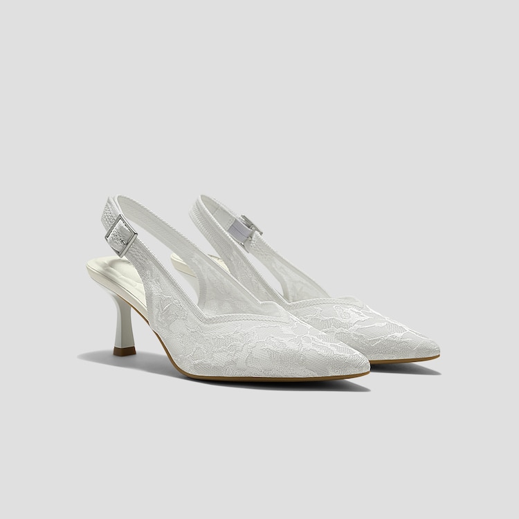 Pointed-Toe-Lace-Reborn™-Slingback-Heels-(Addison)