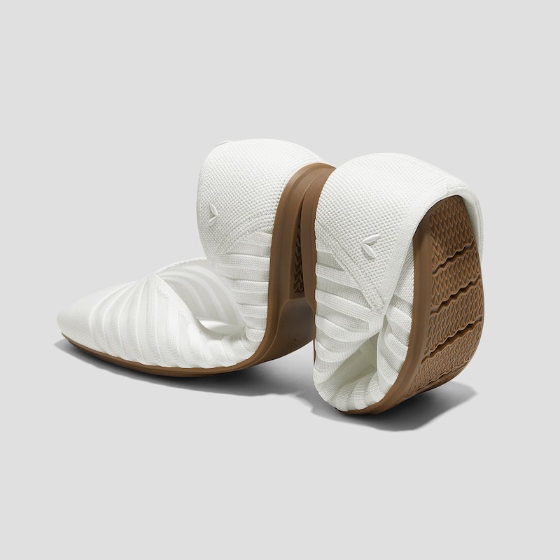 Square-Toe Margot Flats 3.0 (Miriam), WHITE SHEER STRIPE, EU39 | VIVAIA