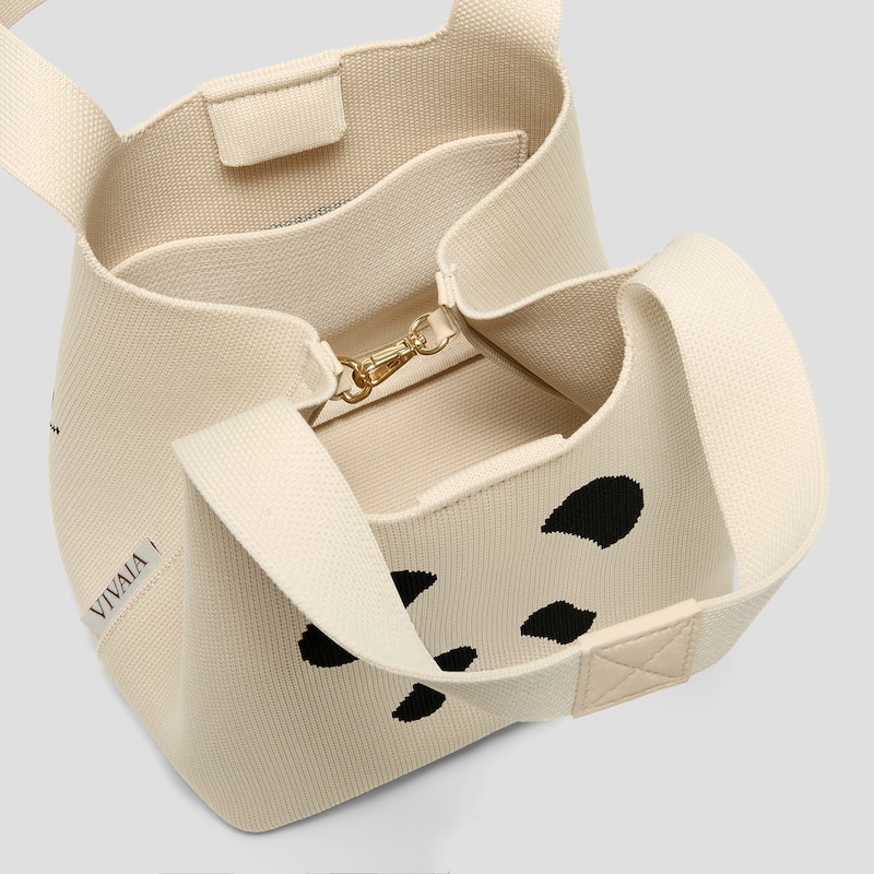 The Mini Tote (Anita), Cream Ivory Panda, one-size | VIVAIA