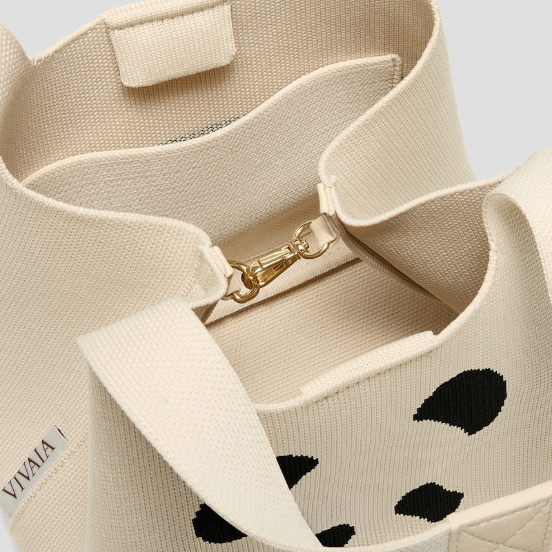 The Mini Tote (Anita), Cream Ivory Panda, one-size | VIVAIA