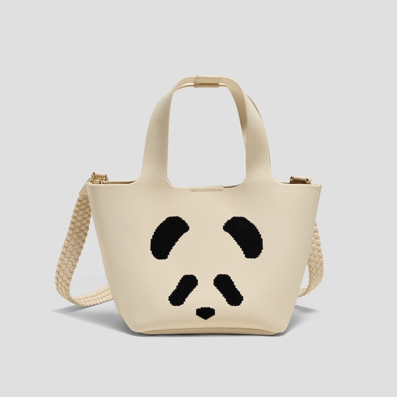 The Mini Tote (Anita), Cream Ivory Panda, one-size | VIVAIA