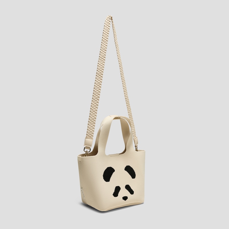 The Mini Tote (Anita), Cream Ivory Panda, one-size | VIVAIA