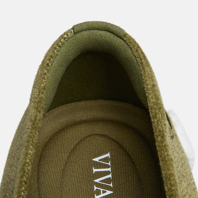 Round-Toe Embroidered Loafers (Audrey), OLIVE DRAB - BLACKNOSE SHEEP, EU37 | VIVAIA