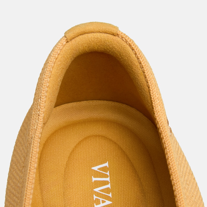 Round-Toe Embroidered Loafers (Audrey), GINGER YELLOW - FRENCH BULLDOGS, EU35 | VIVAIA
