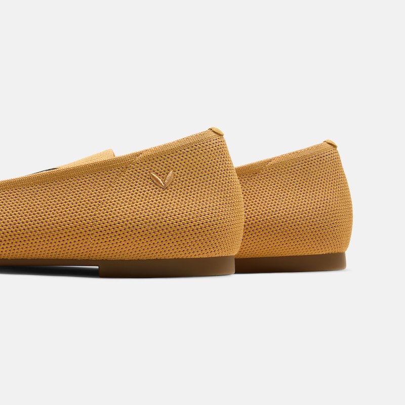 Round-Toe Embroidered Loafers (Audrey), GINGER YELLOW - FRENCH BULLDOGS, EU35 | VIVAIA
