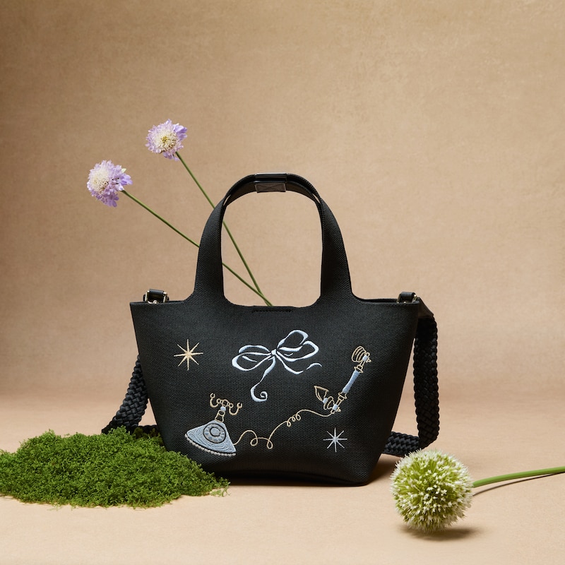 The Mini Tote (Anita), Black - Vintage Element, one-size | VIVAIA