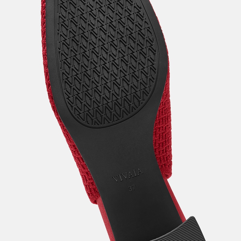 Margot Slingback Heels (Mikko), Ruby Red Organic Ripple, EU39.5 | VIVAIA