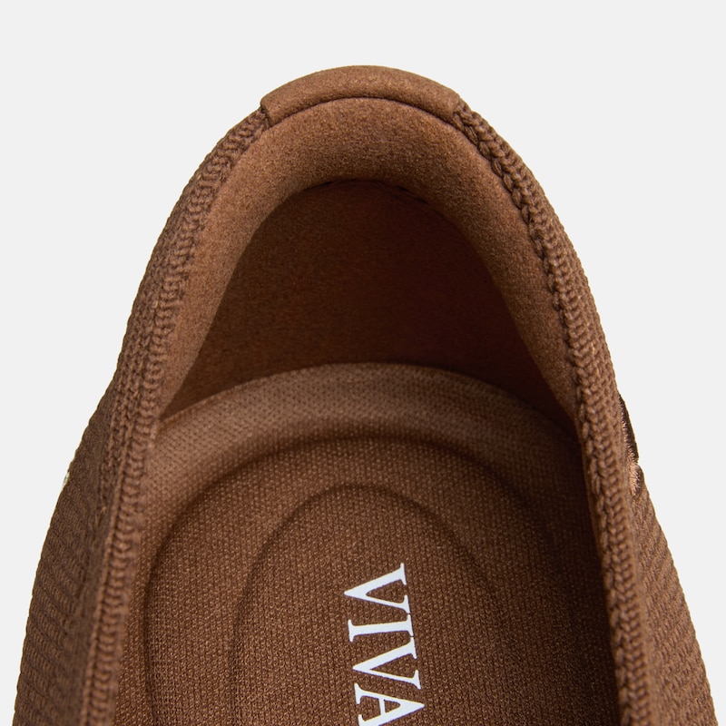 Round-Toe Embroidered Loafers (Audrey), TAWNY - BEAGLE SLED, EU35 | VIVAIA