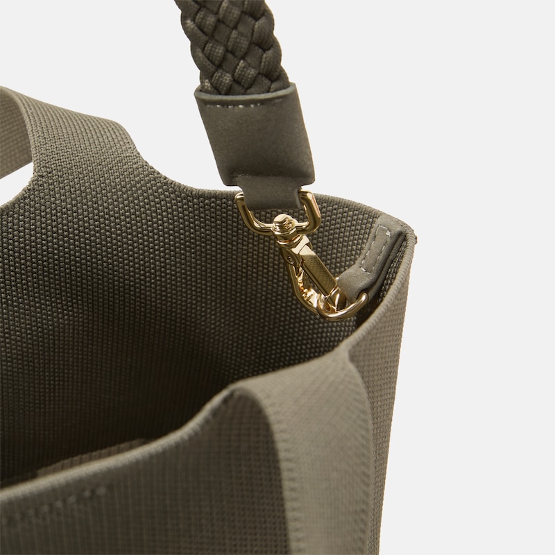 The Mini Tote (Anita), Army Green - Checker Board Cat, one-size | VIVAIA