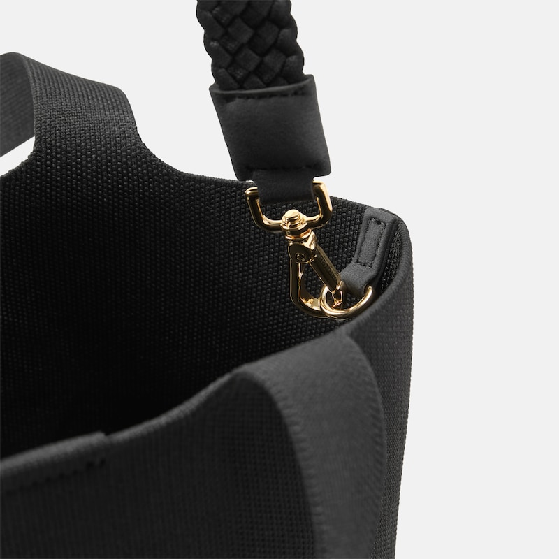 The Mini Tote (Anita), Black & Light Apricot - Piano Beagles, one-size | VIVAIA