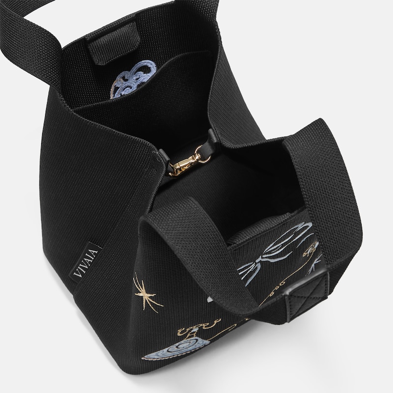 The Mini Tote (Anita), Black - Vintage Element, one-size | VIVAIA