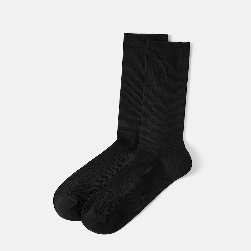 3-Pair Slouch Crew Socks (Keena), Black, one-size | VIVAIA