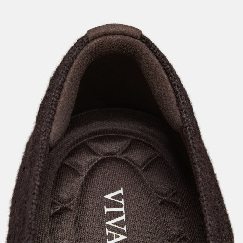 Square-Toe Margot Mary Jane (Myriel), DARK CHOCOLATE & BLACK, EU35 | VIVAIA