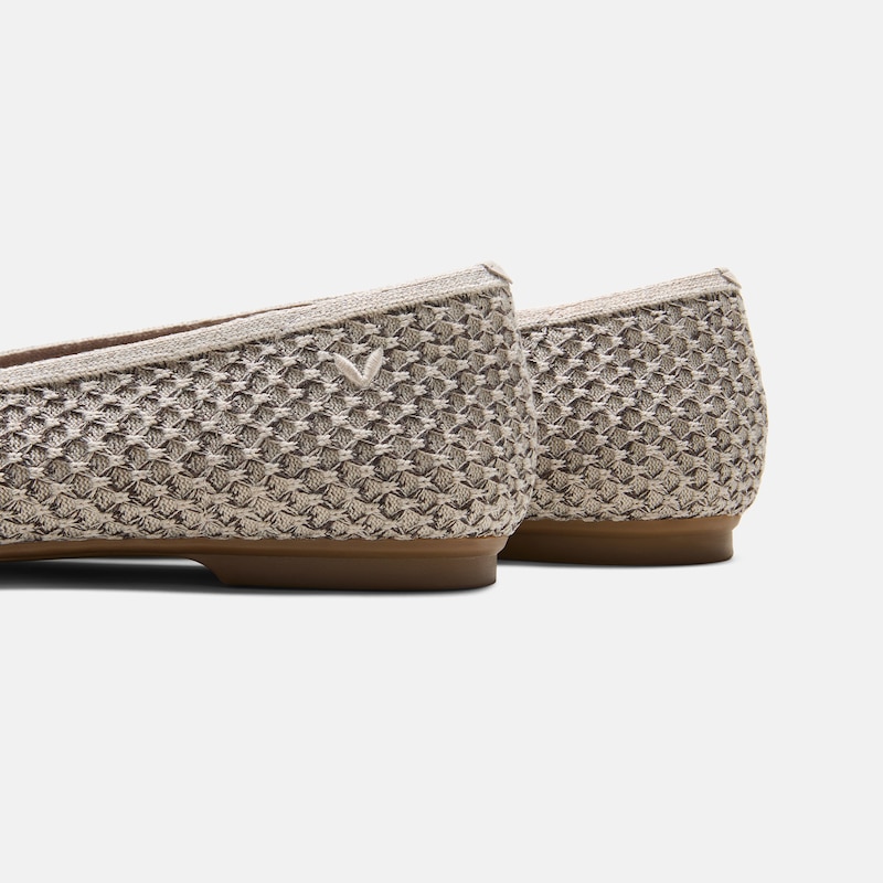 Square-Toe Margot V-Cut Flats (Margot 3.0), APRICOT CAMEL - DARK.TAUPE, EU41.5 | VIVAIA