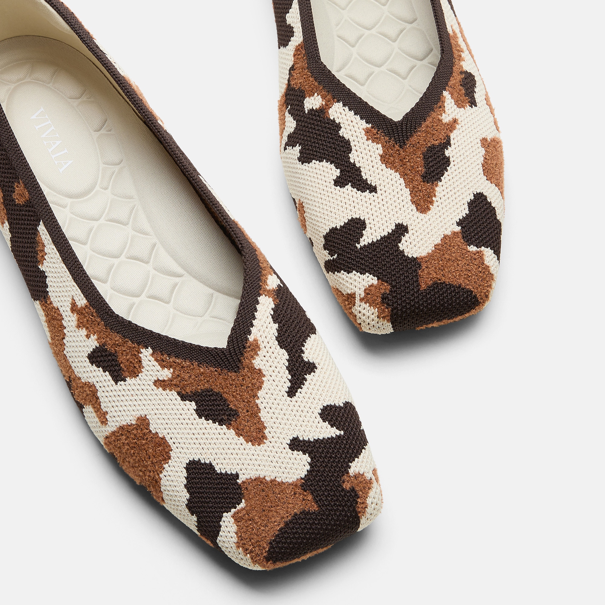 Square-Toe Margot V-Cut Flats (Margot 3.0), WILDWEAVE, EU35 | VIVAIA