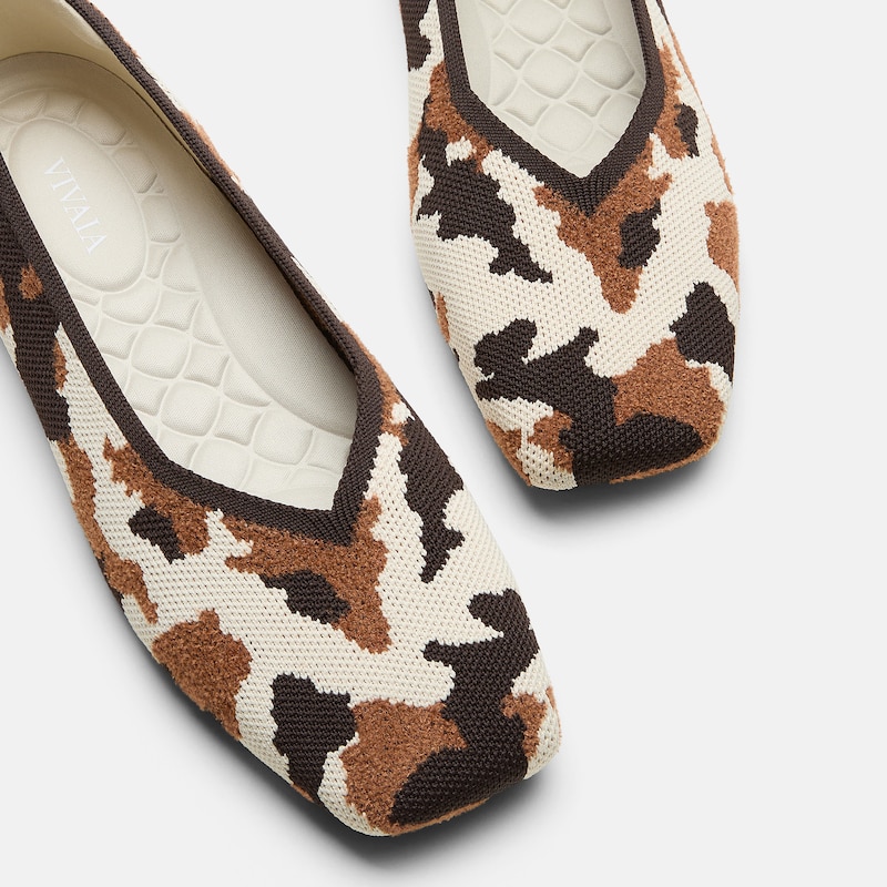 Square-Toe Margot V-Cut Flats (Margot 3.0), WILDWEAVE, EU38 | VIVAIA