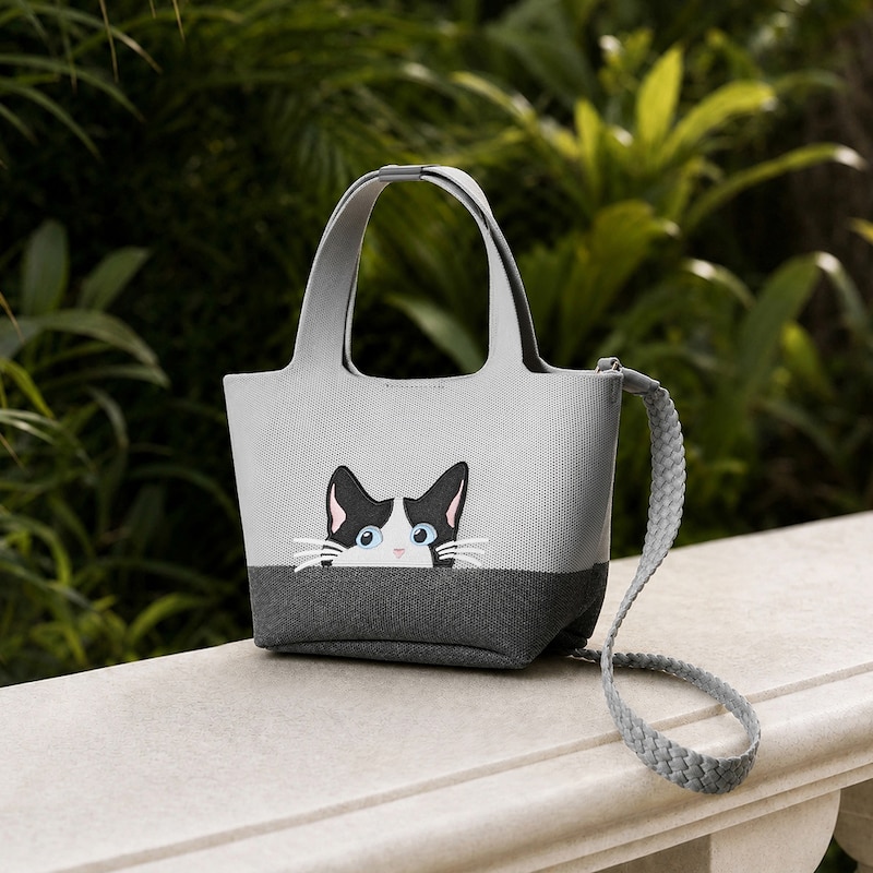 The Mini Tote (Anita), OYSTER GREY/RICH GREY - MOO CAT, one-size | VIVAIA
