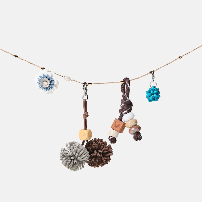 Woodland Bloom Charm Set (Petra), LIGHT GREY, one-size | VIVAIA
