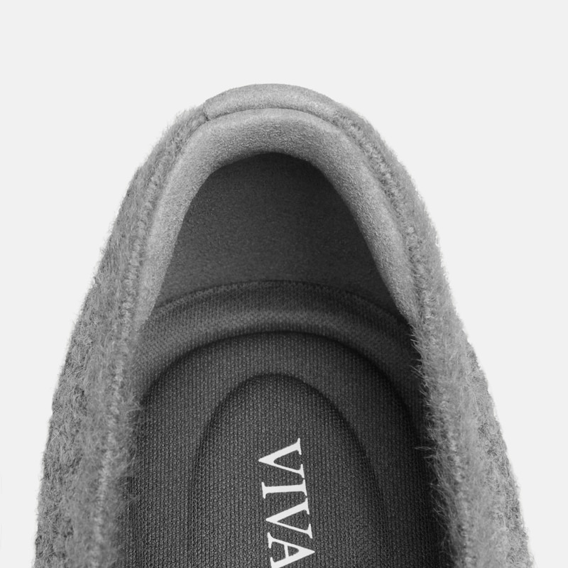 Square-Toe Lace-Up Mary Janes (Miley), Rich Grey, EU39 | VIVAIA