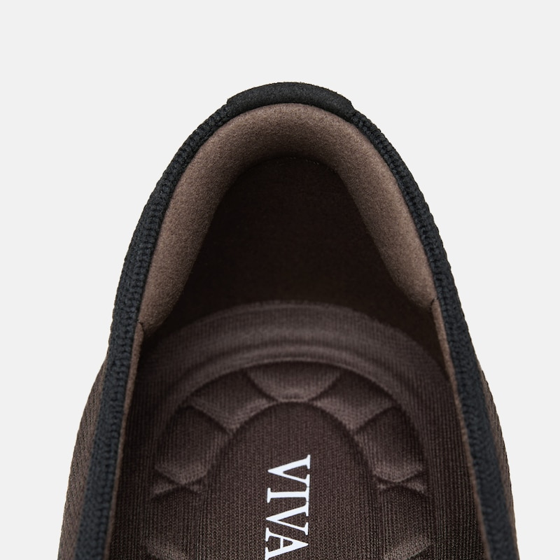 Square-Toe Flats (Maro), Dark Chocolate & Black, EU36.5 | VIVAIA