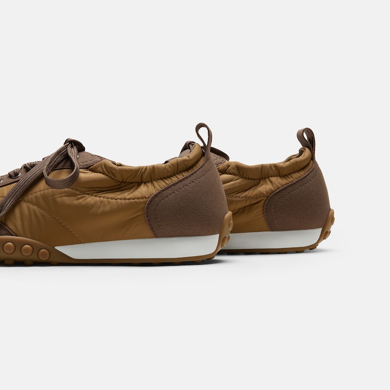 Round-Toe Casual Sneakers (Lexi), DARK CHESTNUT & BISON, EU37 | VIVAIA