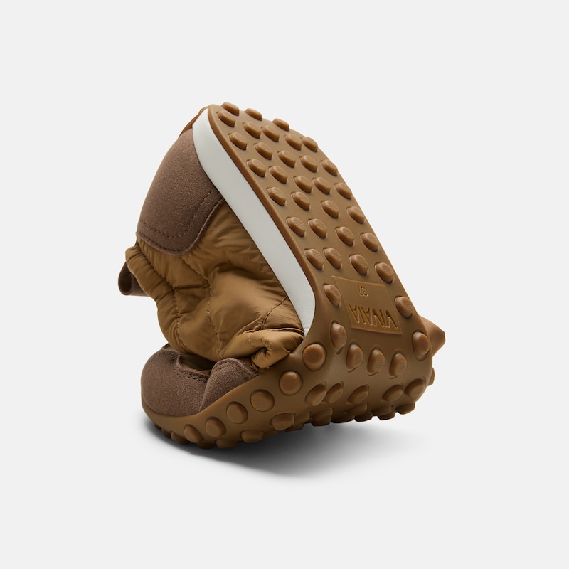 Round-Toe Casual Sneakers (Lexi), DARK CHESTNUT & BISON, EU37 | VIVAIA