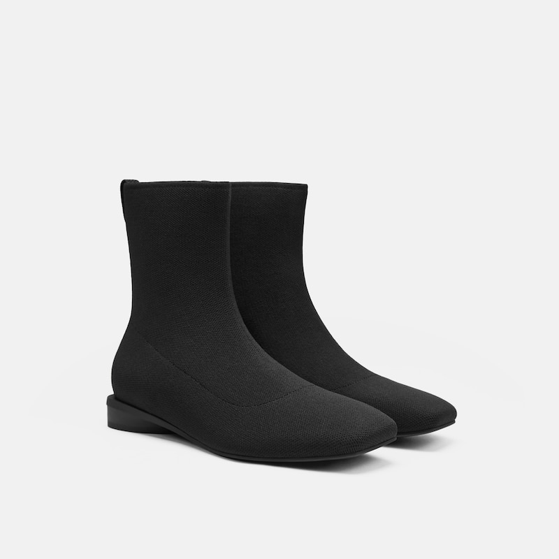 Square-Toe Ankle Boots (Marsa), Black, EU37 | VIVAIA